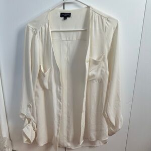 The Limited Cream Button Up Blouse Size XS